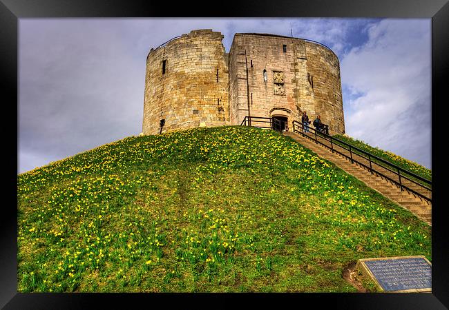 Cliffords Tower Framed Print by Tom Gomez