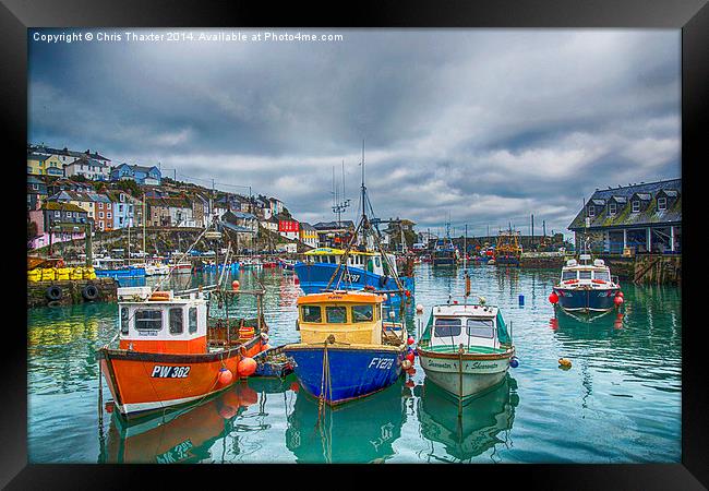Mevagissy Harbour Framed Print by Chris Thaxter