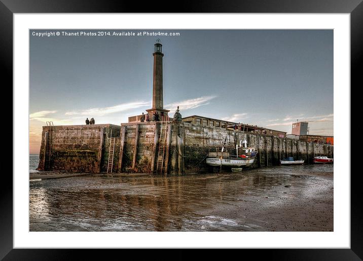 Harbour arm Framed Mounted Print by Thanet Photos