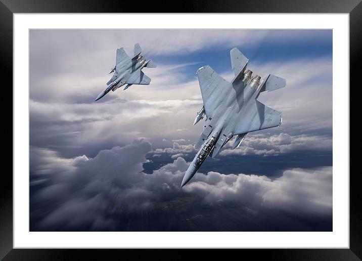 Wingman Framed Mounted Print by Oxon Images