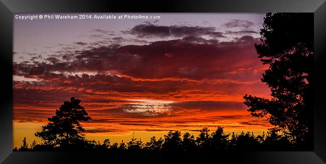 Sunset from Deerleap Framed Print by Phil Wareham