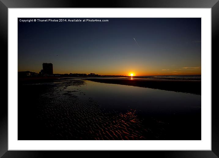 Sunset Framed Mounted Print by Thanet Photos