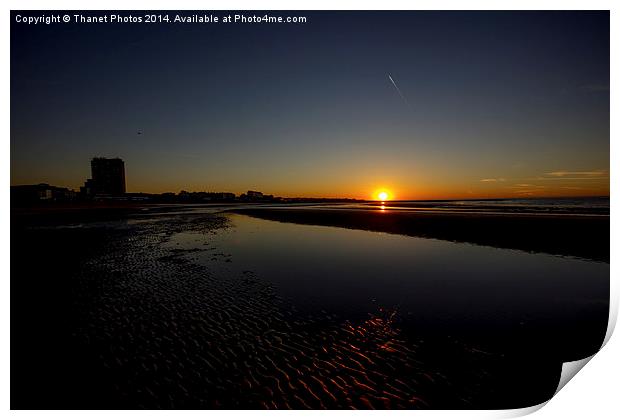 Sunset Print by Thanet Photos