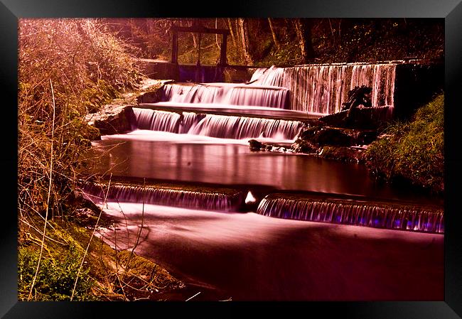 dartington mill stream Framed Print by keith sutton