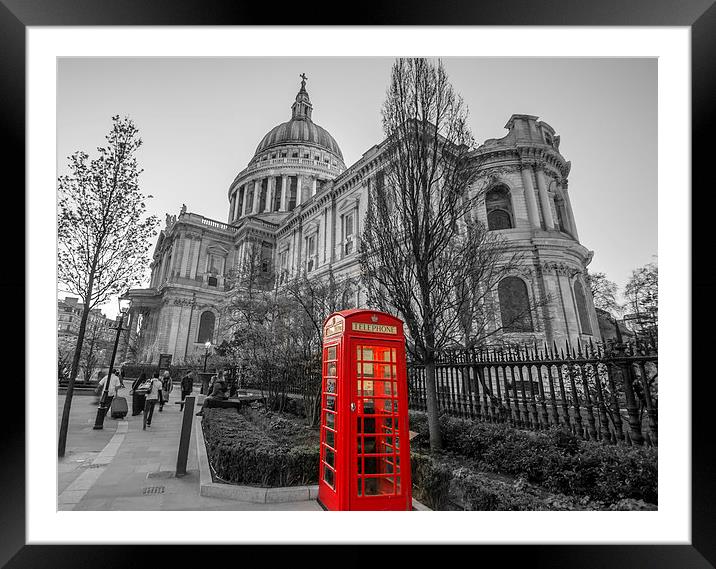 St Pauls Cathedral Framed Mounted Print by Marina Otto