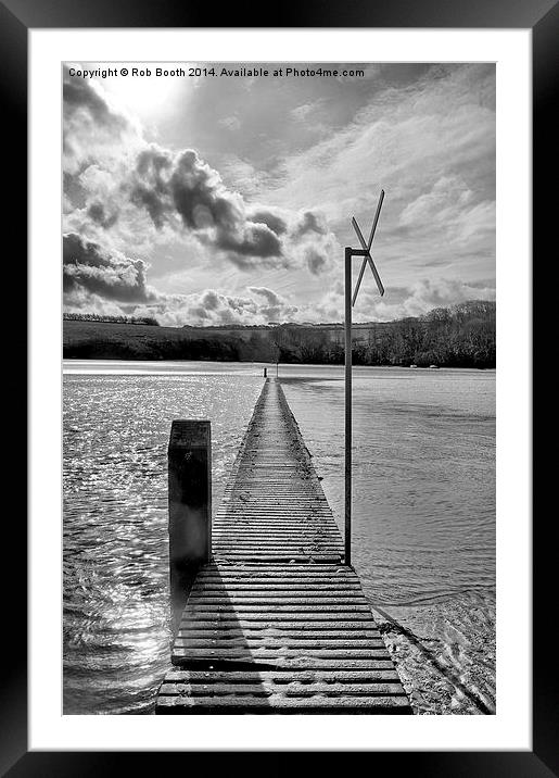 Bridge over The Gannel Framed Mounted Print by Rob Booth