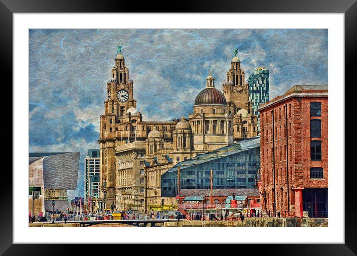 the three graces Framed Mounted Print by sue davies