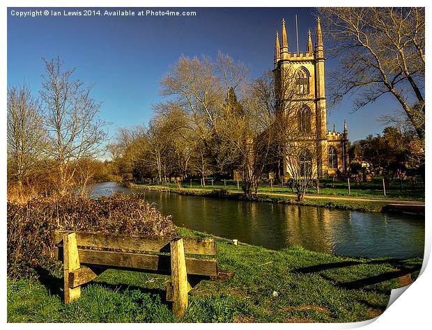 Church of St Lawrence Hungerford Print by Ian Lewis