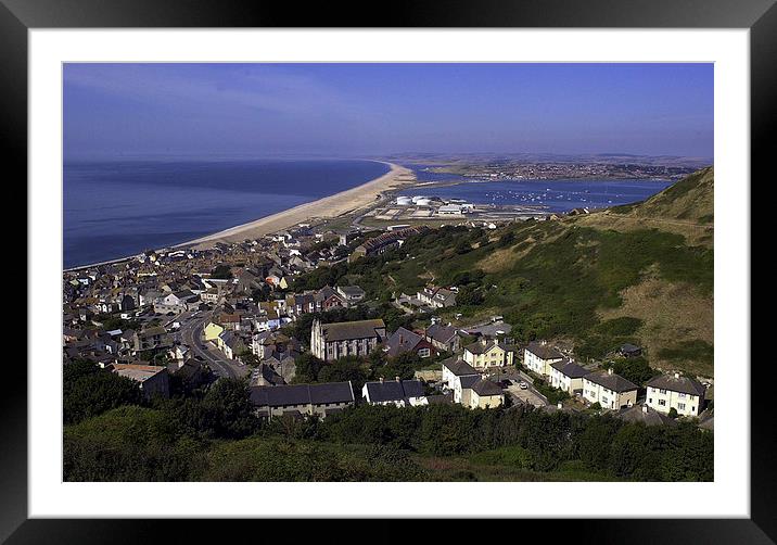 JST2983 The Chesil Beach Framed Mounted Print by Jim Tampin