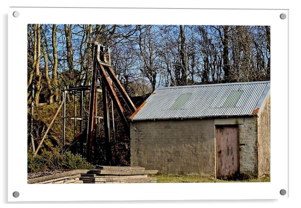 old mine, Ayrshire Acrylic by jane dickie