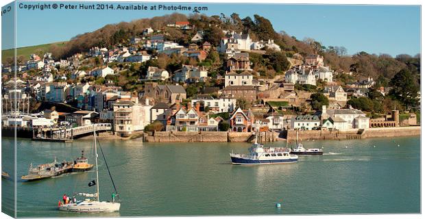 Kingswear From Dartmouth Canvas Print by Peter F Hunt