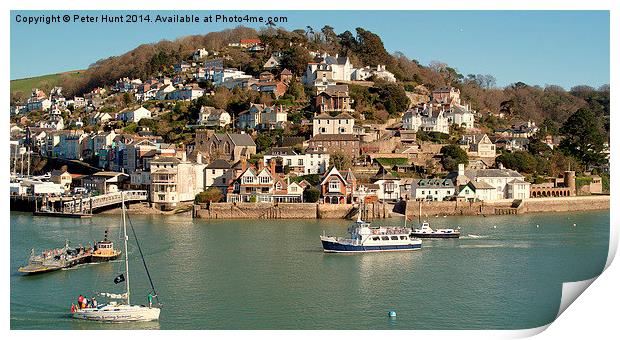 Kingswear From Dartmouth Print by Peter F Hunt