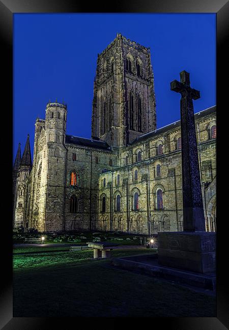 Durham Cathedral at sunset Framed Print by Kevin Tate
