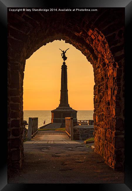 Aberystwyth War Memorial at sunset Framed Print by Izzy Standbridge