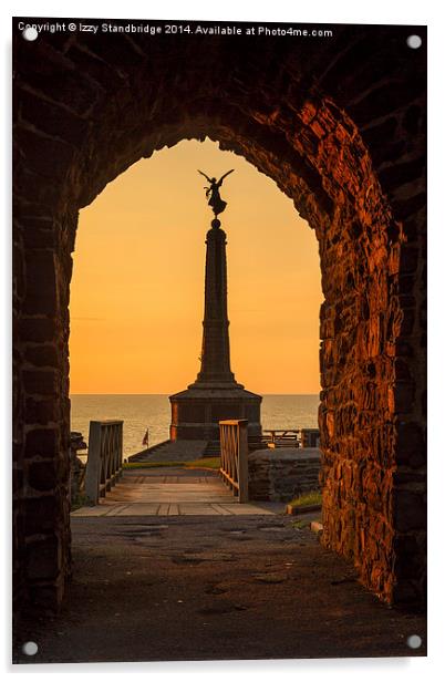 Aberystwyth War Memorial at sunset Acrylic by Izzy Standbridge