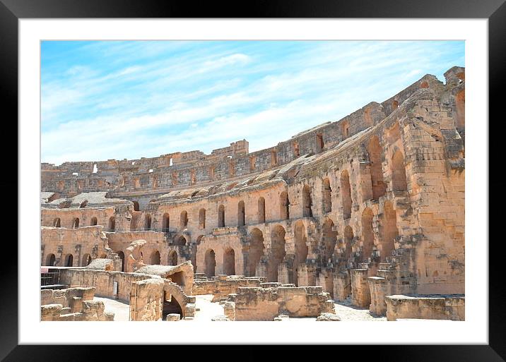 Roman Amphitheater Framed Mounted Print by Malcolm Snook