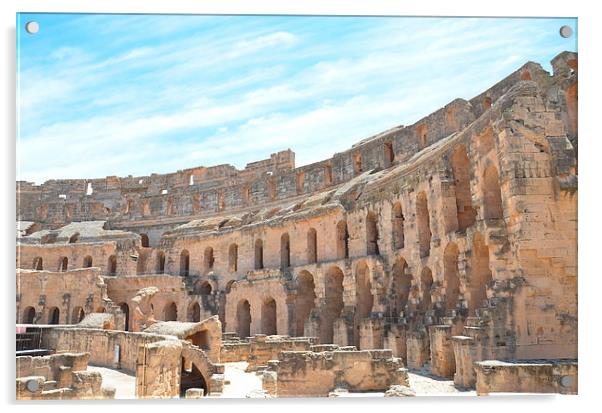 Roman Amphitheater Acrylic by Malcolm Snook