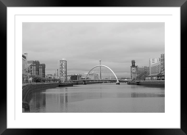 The river Clyde Glasgow Framed Mounted Print by jane dickie