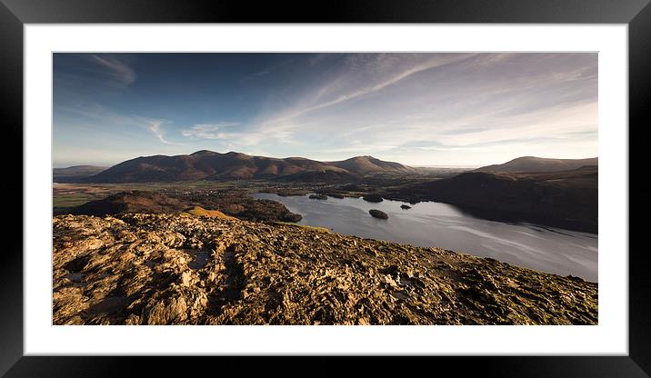 Cat Bells Summit Framed Mounted Print by Simon Wrigglesworth