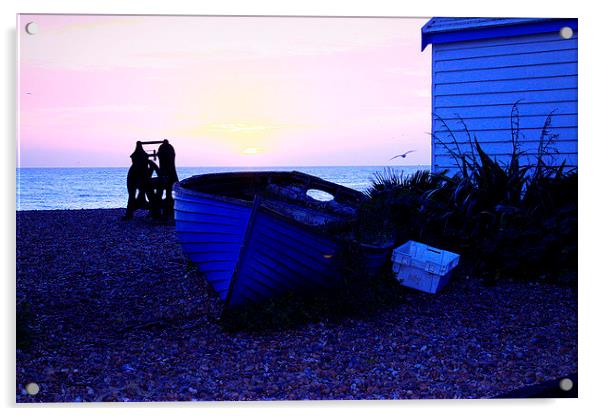 The Brighton Boat Acrylic by carol hynes