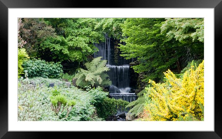 WaterFall Framed Mounted Print by Kevin West