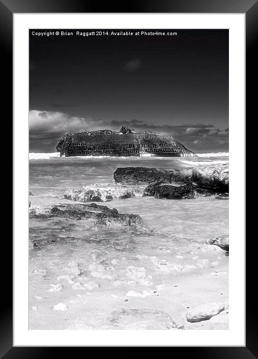 Santa maria Boa Vista BW Framed Mounted Print by Brian  Raggatt