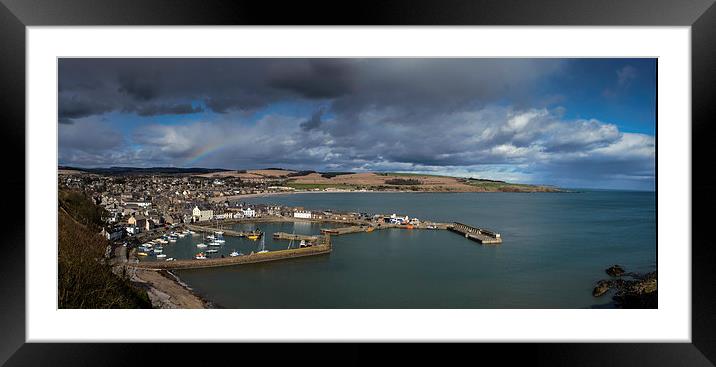 Stonehaven from Bervie Braes Framed Mounted Print by Michael Moverley