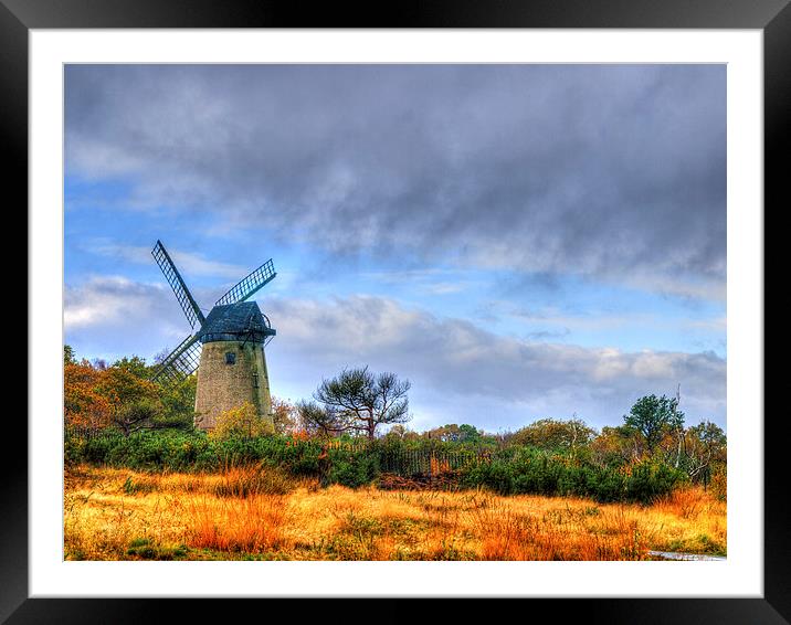 Bidston Windmill Framed Mounted Print by Sue Thomas