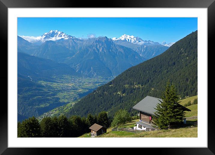 Riederalp Swiss Alps Switzerland Framed Mounted Print by Matthias Hauser