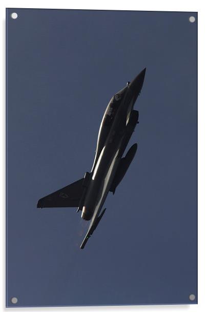 Eurofighter Typhoon Silhouette Acrylic by J Biggadike