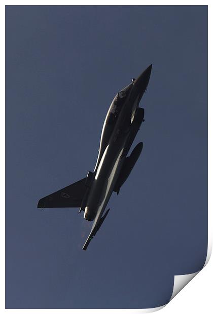 Eurofighter Typhoon Silhouette Print by J Biggadike