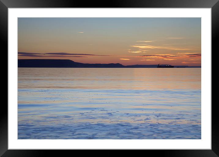 Sunrise ver Weymouth Bay Framed Mounted Print by Paul Brewer