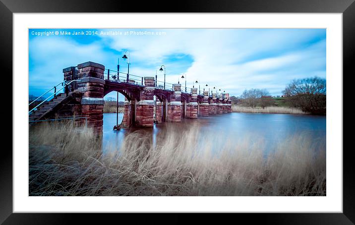 Dutton Sluice River Weaver Framed Mounted Print by Mike Janik
