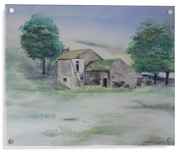 The Abandoned House Acrylic by Martin Howard