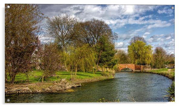 The river at Fordwich Acrylic by Thanet Photos