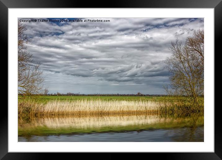 vortex clouds Framed Mounted Print by Thanet Photos