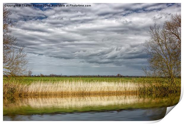 vortex clouds Print by Thanet Photos