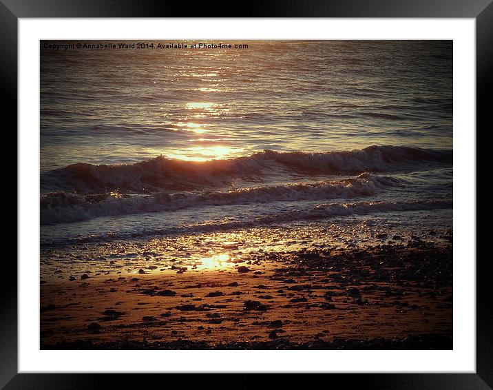 Sparkling Sea Framed Mounted Print by Annabelle Ward