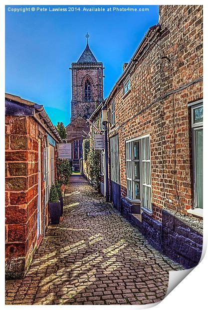 Church Walk, Tarporley, Cheshire Print by Pete Lawless