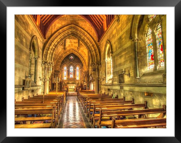 ST BARNABAS CHURCH Framed Mounted Print by Clive Eariss