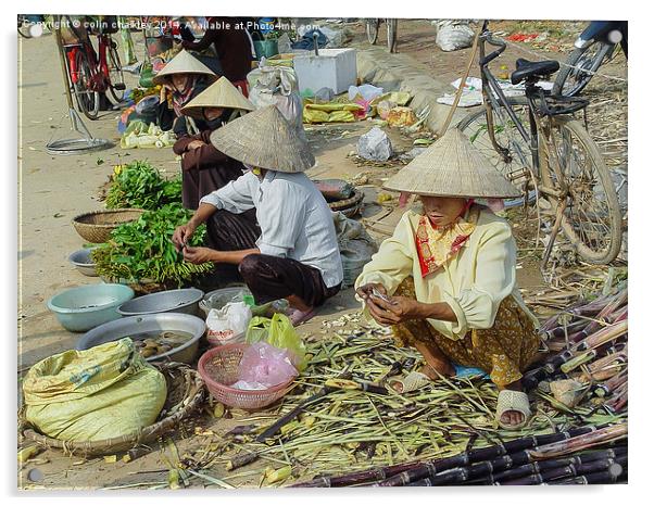 Vietnam Market Acrylic by colin chalkley