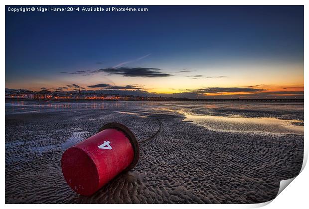 Red 4 Print by Wight Landscapes