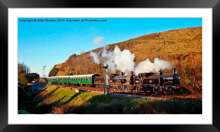 LSWR Double Framed Mounted Print by Mike Streeter