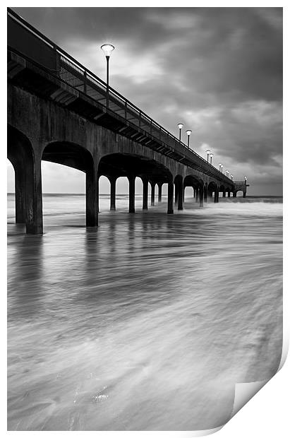 Boscombe Pier Print by Chris Frost