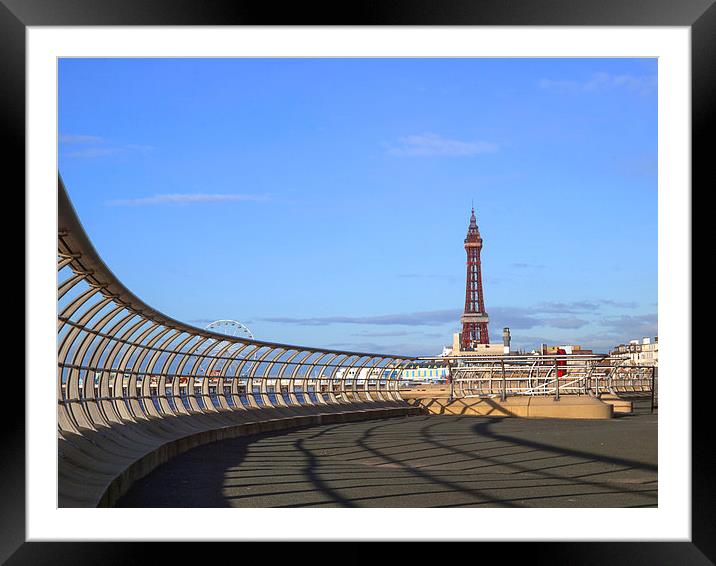 Blackpool Tower Framed Mounted Print by Victor Burnside