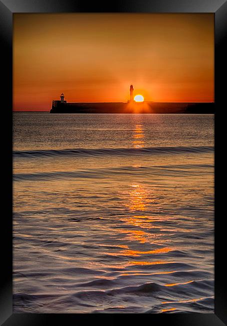 Aberdeen Sunrise Framed Print by Mike Stephen