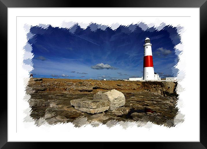 JST2986  The Lighthouse Framed Mounted Print by Jim Tampin