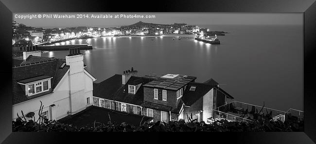 Night at St Ives Framed Print by Phil Wareham