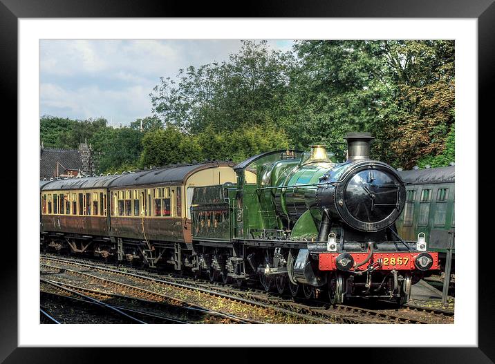 Steam Train at Bridgnorth Framed Mounted Print by Diane Griffiths
