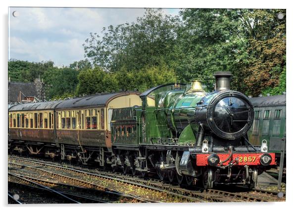 Steam Train at Bridgnorth Acrylic by Diane Griffiths